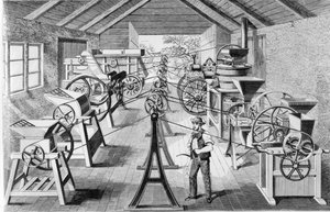 Különféle mezőgazdasági gépek alkotó: English School